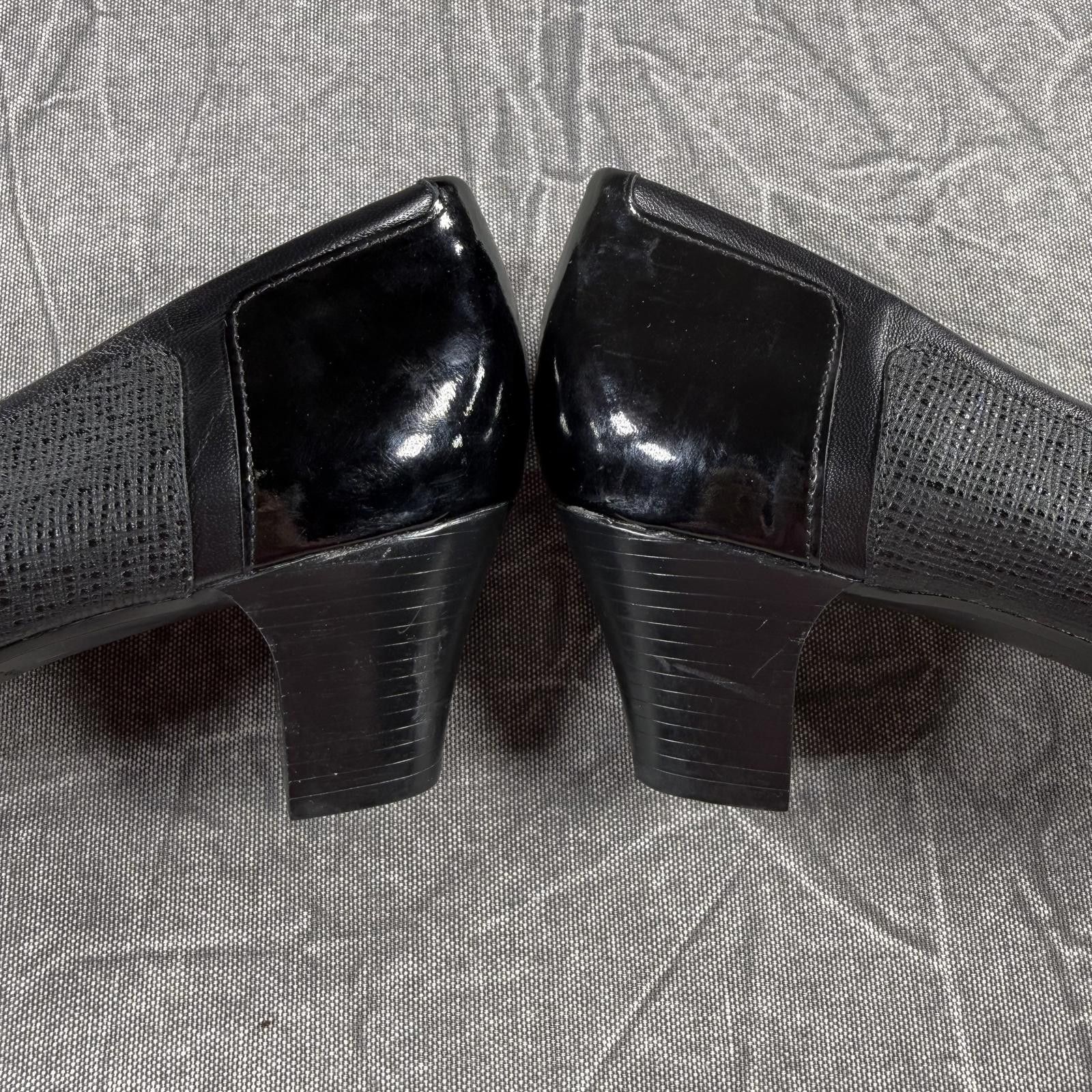 Other MUNRO American Jillian Heels Women's 9.5 Black Patent Cap Size US 7.5 / IT 37.5 - 5 Thumbnail