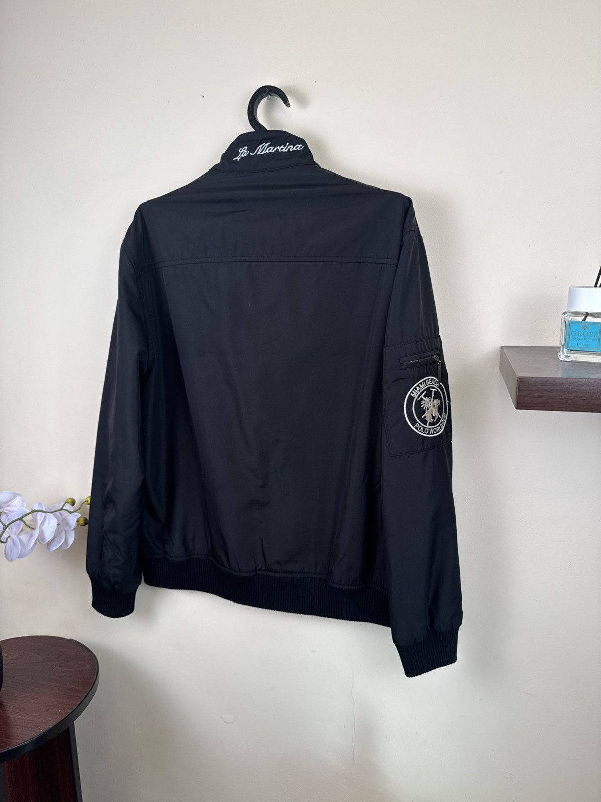 La Martina La Martina Nylon Jacket Bomber XL Black Luxury Zip Casual Size US XL / EU 56 / 4 - 13 Thumbnail