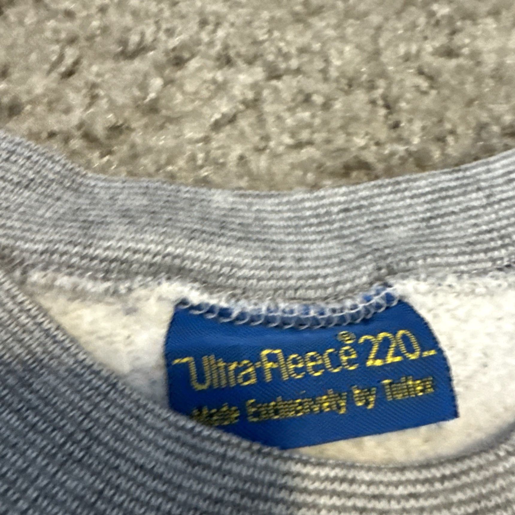 Tultex VINTAGE 80s Tultex Ultra Fleece 220 Grey Blank Crewneck Sweatshirt Large Size US L / EU 52-54 / 3 - 5 Thumbnail