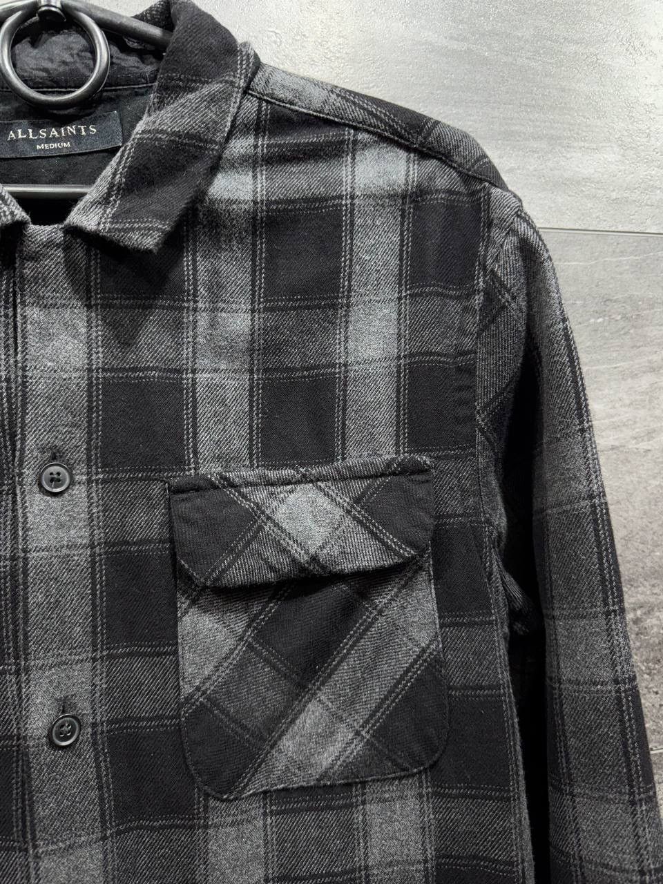 Allsaints AllSaints Cotton Flannel Plaid Kapelle Long Sleeve Shirt Size US M / EU 48-50 / 2 - 4 Thumbnail