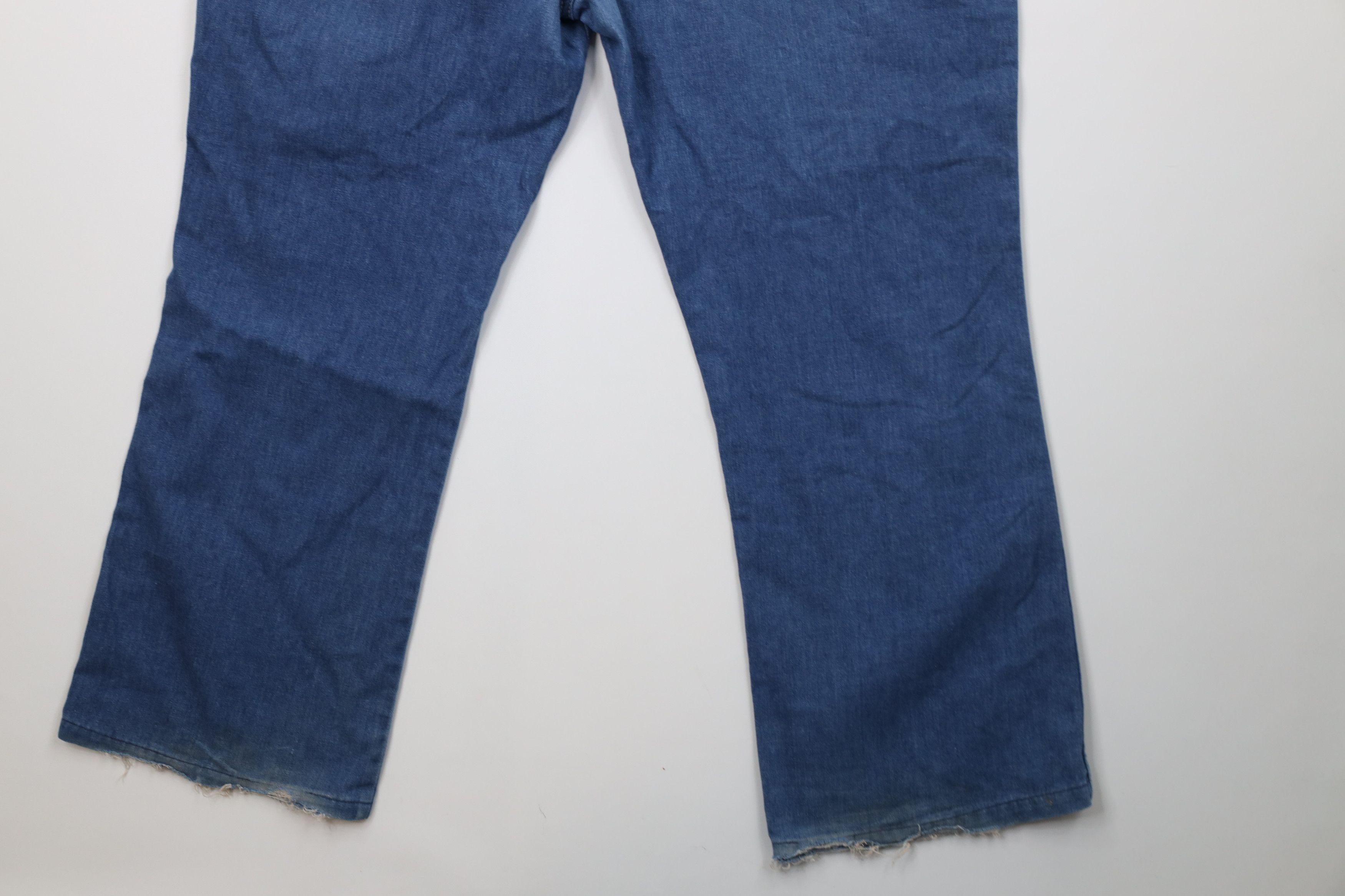 Wrangler Vintage 70s Wrangler Wide Leg Bell Bottoms Jeans Blue USA Size US 42 / EU 58 - 14 Thumbnail