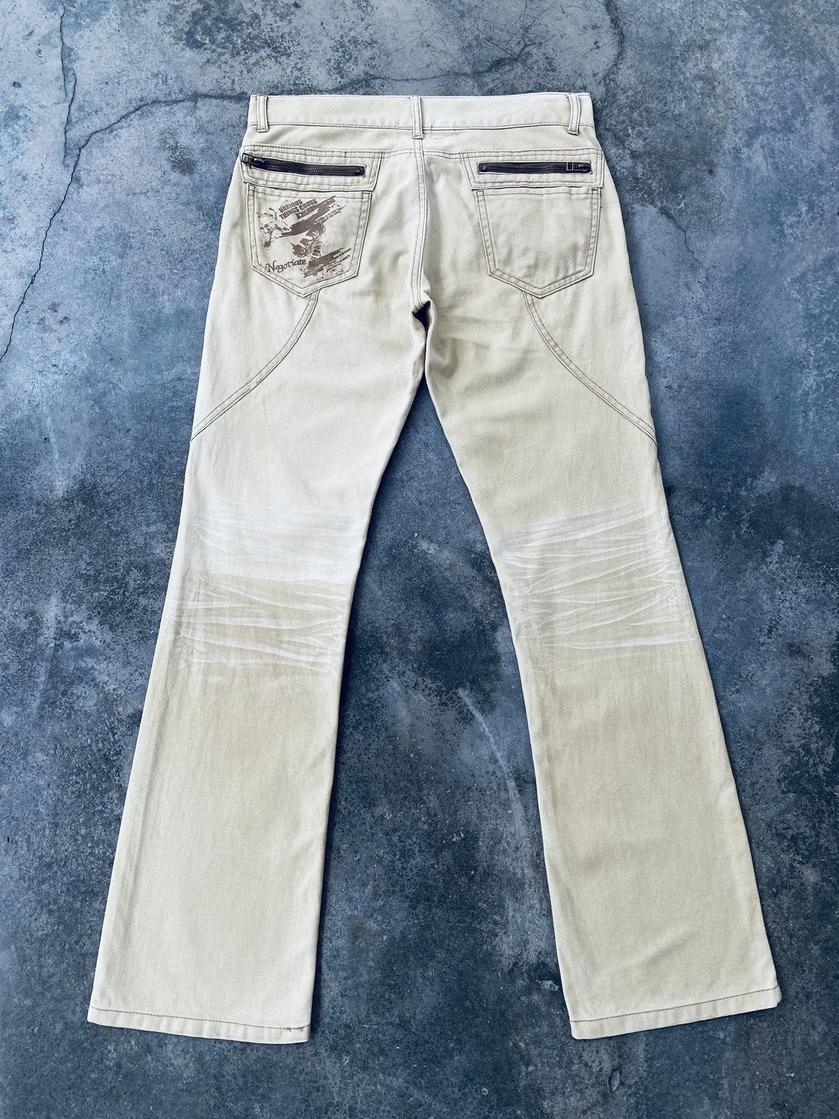 semanticdesign Vintage Semantic Design Flared Faded Bottom Bell Pants Size US 33 - 2 Thumbnail