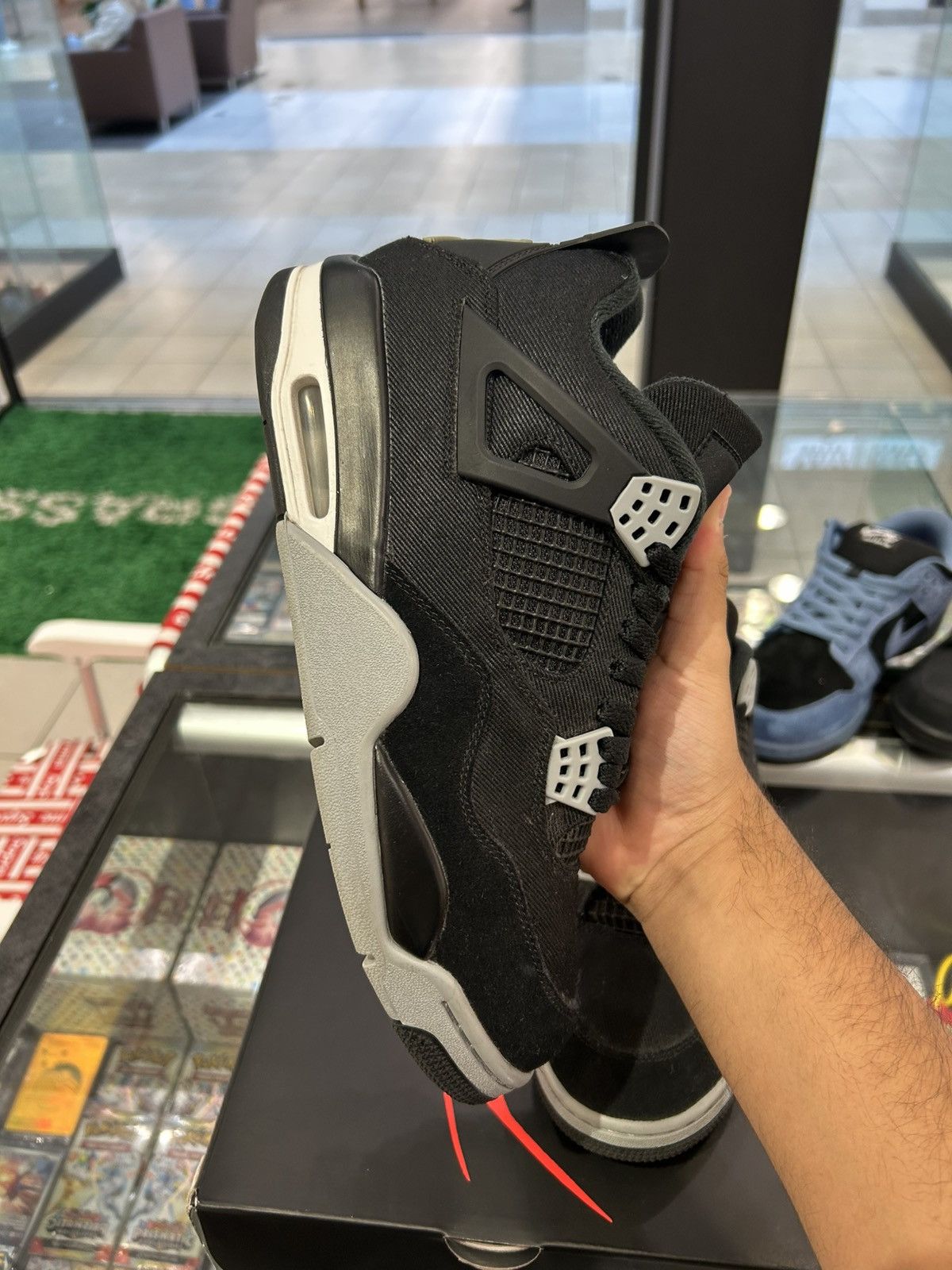 Jordan Brand Jordan 4 black canvas Size US 9.5 / EU 42-43 - 5 Thumbnail