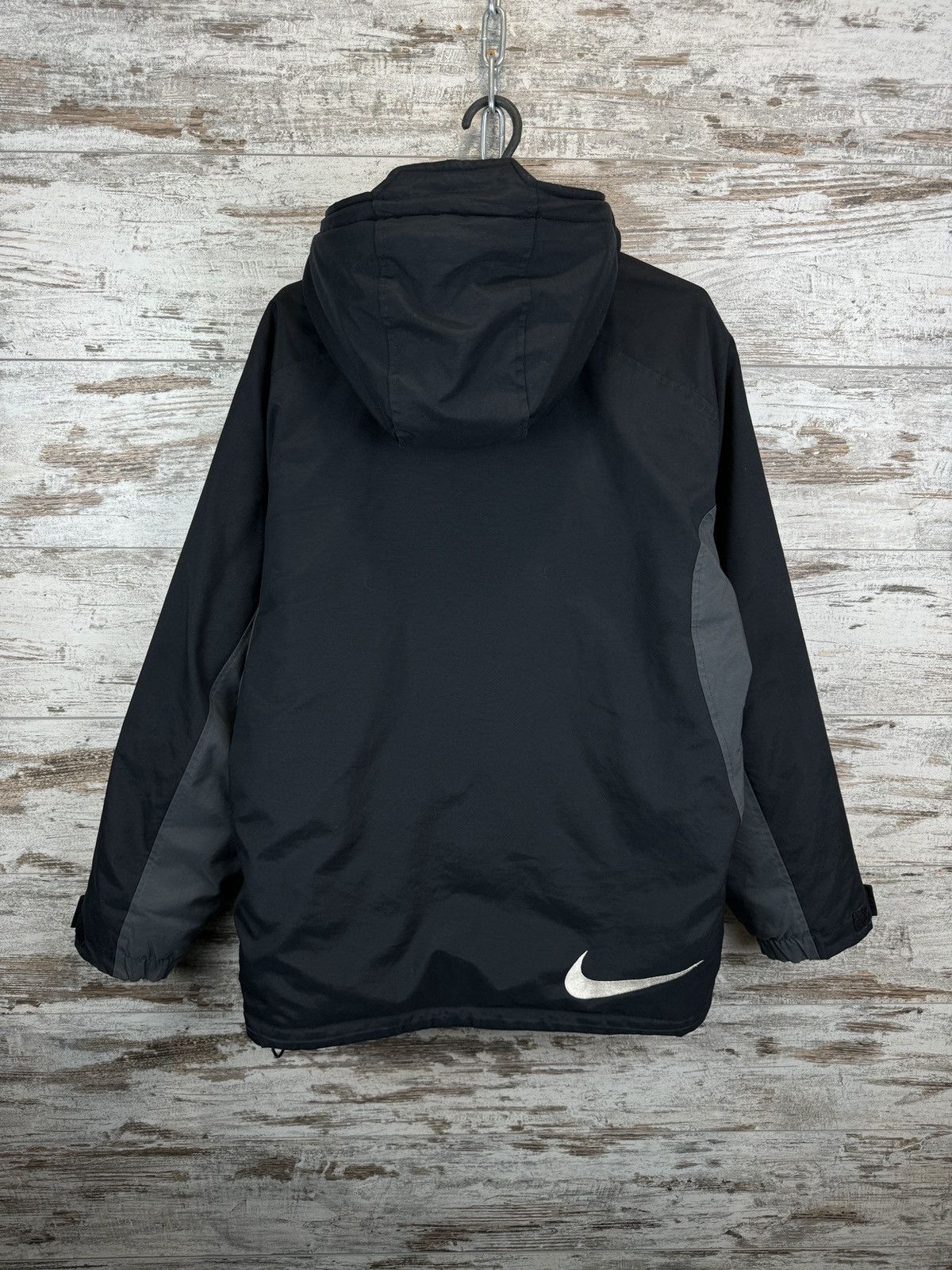 Nike Vintage Nike Puffer Down Jacket Hooded Swoosh 00s Y2K | Grailed