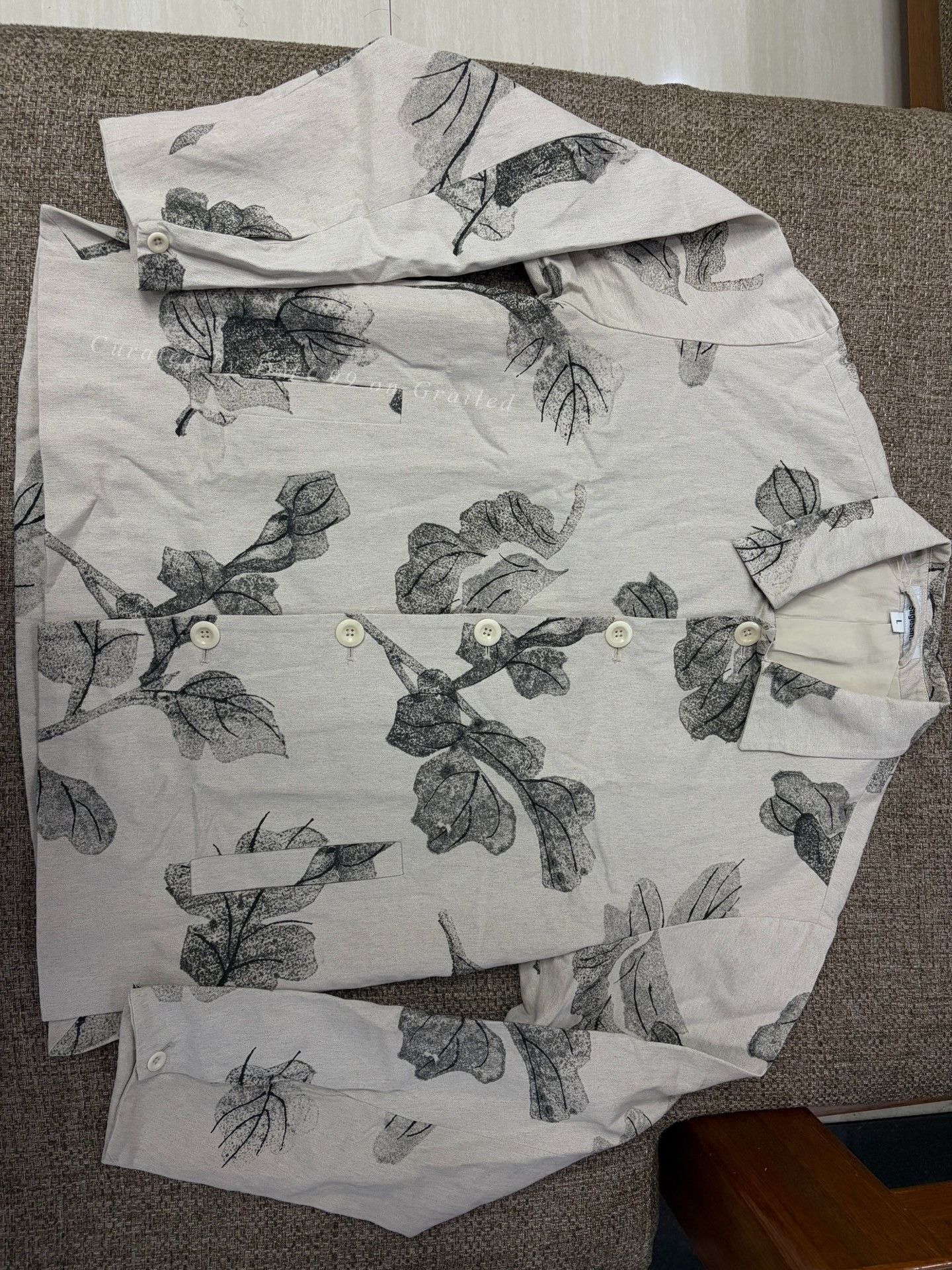 Saalt Studio SageSalt Cotton-Linen Ink Print Jacket Size US L / EU 52-54 / 3 - 1 Thumbnail