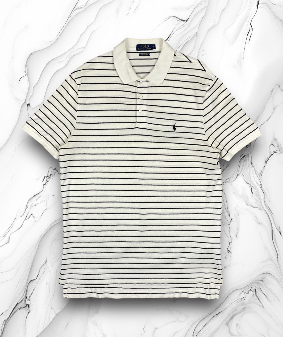Polo Ralph Lauren Polo Ralph Lauren Striped Polo Shirt Size US L / EU 52-54 / 3 - 1 Thumbnail