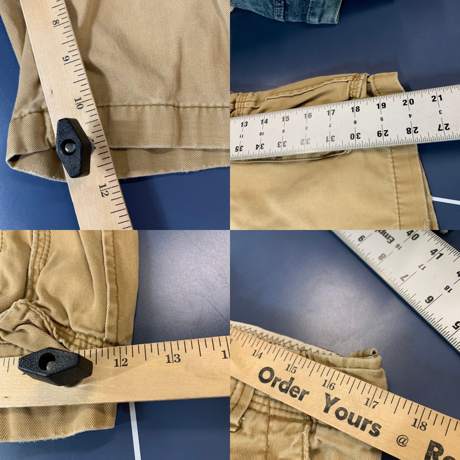 Vintage Aéropostale Cargo Military Shorts Mens 32 Khaki Utility Pocket Outdoor 34x11 Mens Cargo Short Beige Army Outdoor Pockets Summer Spring Mens Size US 32 / EU 48 - 9 Thumbnail