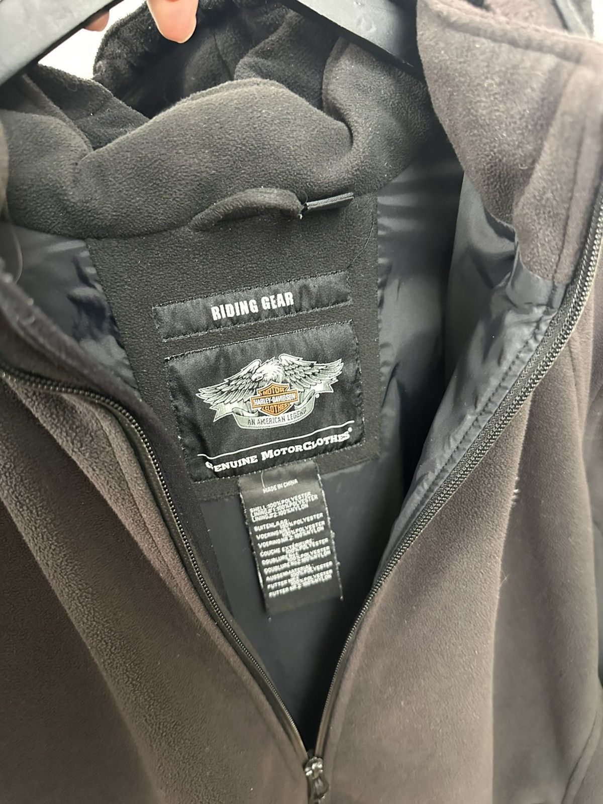 Harley Davidson (L) INSANE SUNFADED Harley Davidson Skull Hooded Jacket Size US L / EU 52-54 / 3 - 11 Thumbnail
