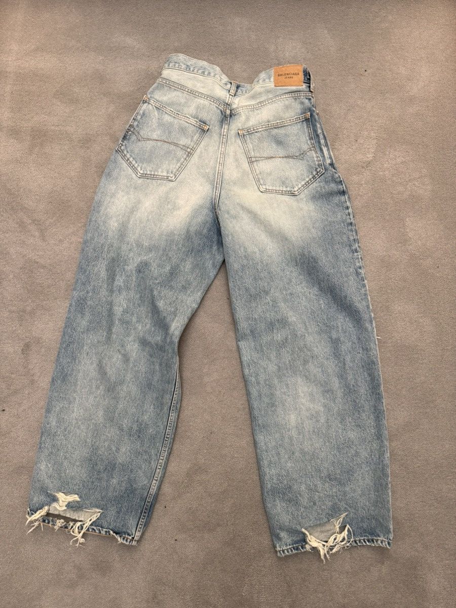 Balenciaga ****RARE BALENCIAGA DESTROYED SKATER DENIM JEANS | Grailed