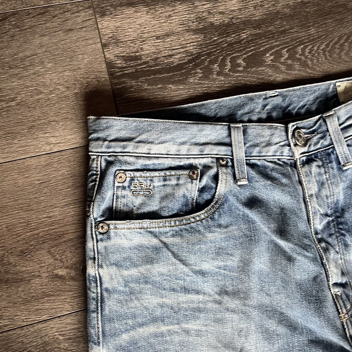 G-Star Vintage G-Star Raw 3301 Slim Straight Wash Denim Jeans 34x34 Size US 34 / EU 50 - 7 Thumbnail