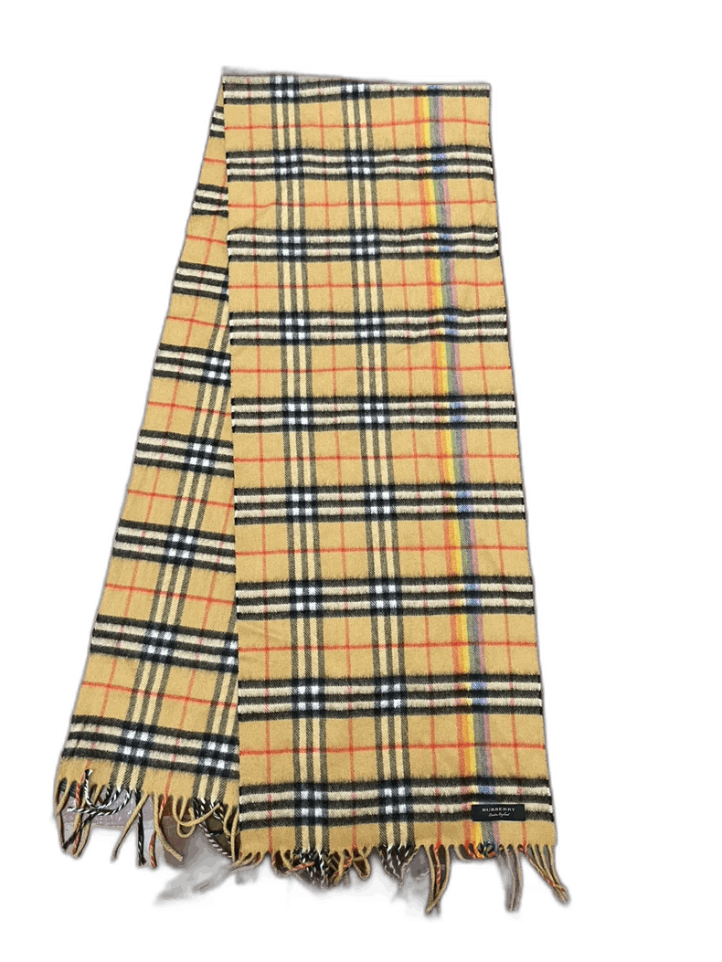 Burberry Burberry Rainbow Series Cashmere Scarf Size ONE SIZE - 1 Thumbnail