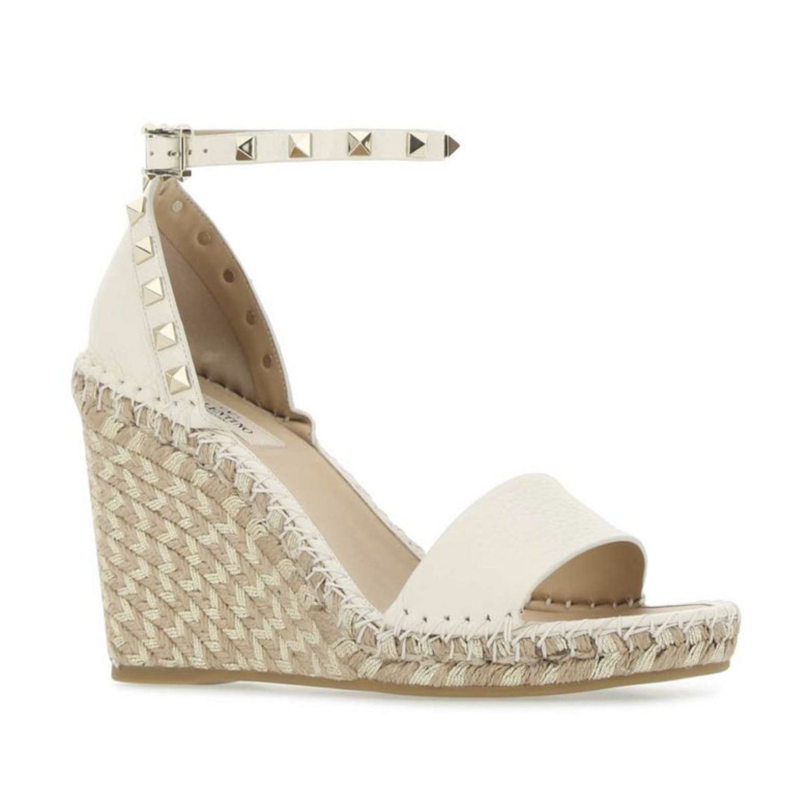 Valentino Rockstud Ankle Strap Platform Wedge Sandal Heel 40 Size US 10 / IT 40 - 3 Thumbnail