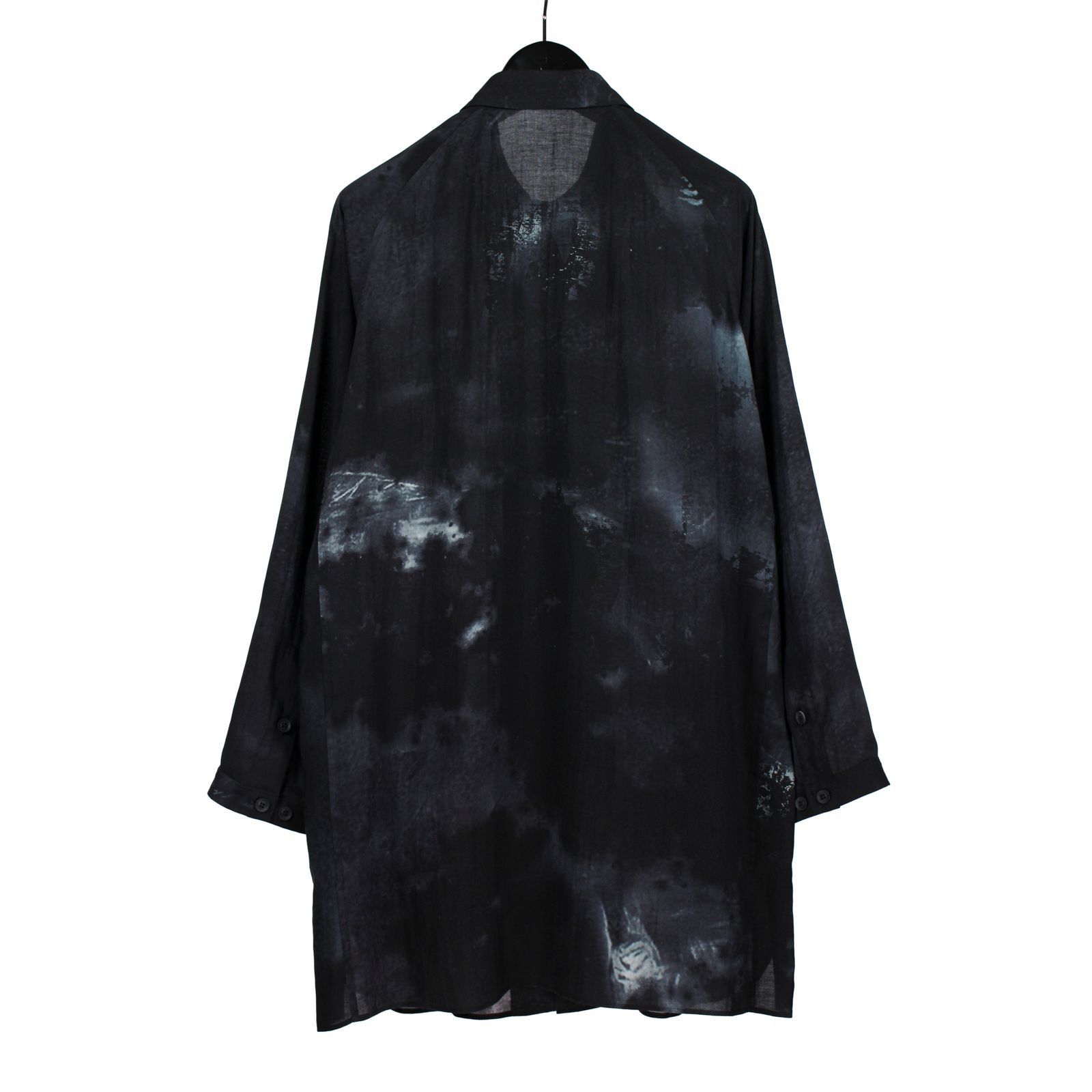 Yohji Yamamoto Yohji Yamamoto Pour Homme - Printed side gusset Blouse Size US M / EU 48-50 / 2 - 2 Thumbnail