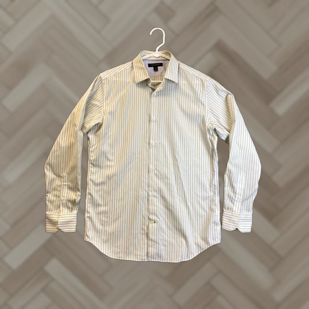 Banana Republic Banana Republic Men's Dress Shirt Medium Long Sleeve Collared Button-Down Multicolor Cotton Slimming Size 40R - 1 Thumbnail