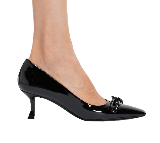Salvatore Ferragamo o1s1rm0924 Asymmetric Bow Pumps in Black Size US 5.5 / IT 35.5 - 2 Thumbnail