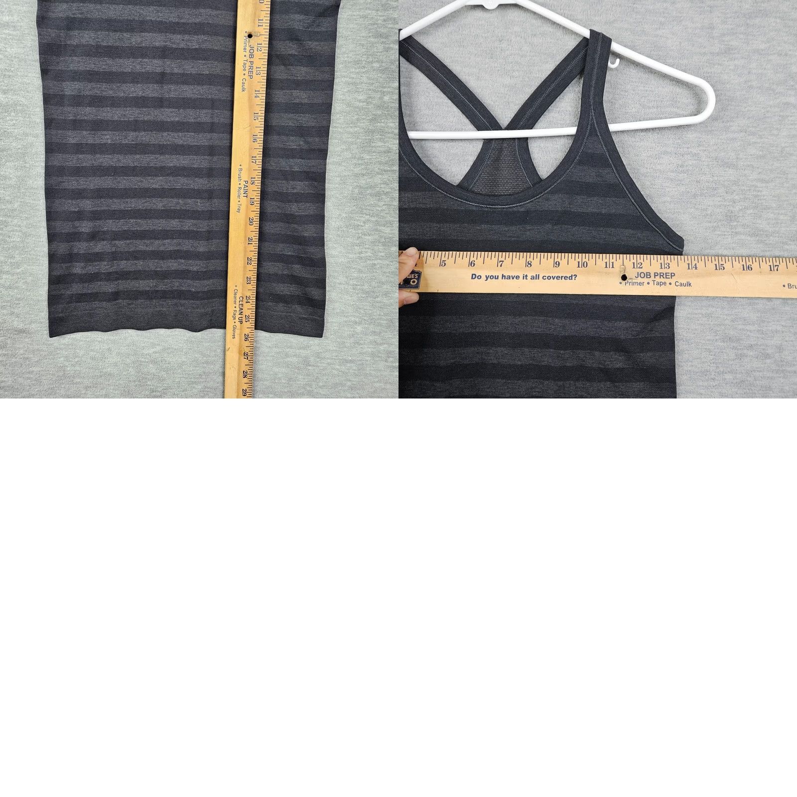 Lululemon Lululemon Tank Top Women's Black and Grey Striped Racerback Size 6 Activewear Top Casual Shirt Size M / US 6-8 / IT 42-44 - 8 Thumbnail