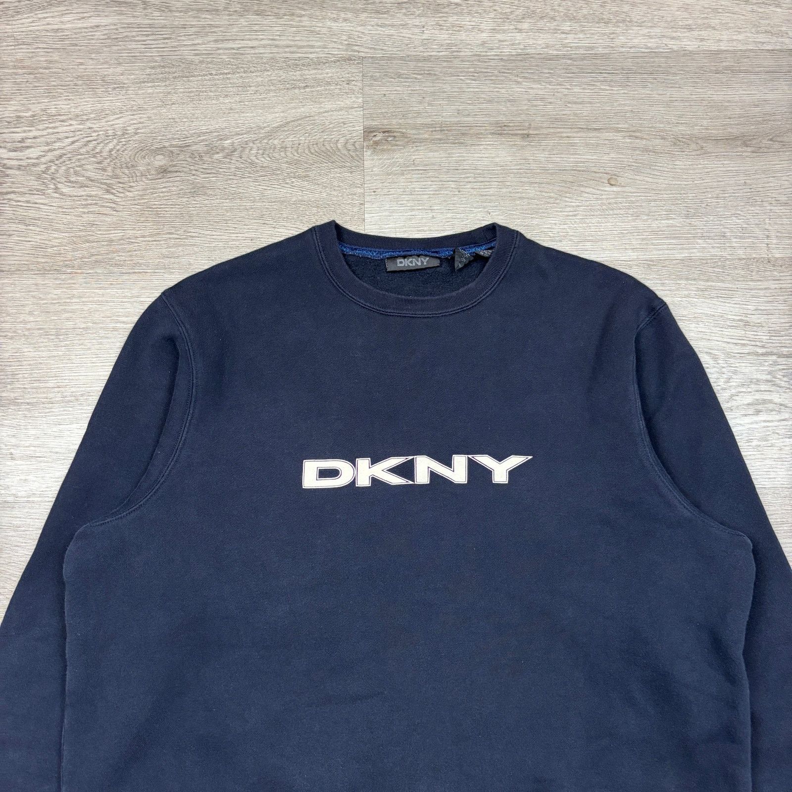 DKNY × Vintage Vintage Y2K DKNY Logo Spellout Crewneck Sweatshirt Men's M Size US M / EU 48-50 / 2 - 2 Thumbnail
