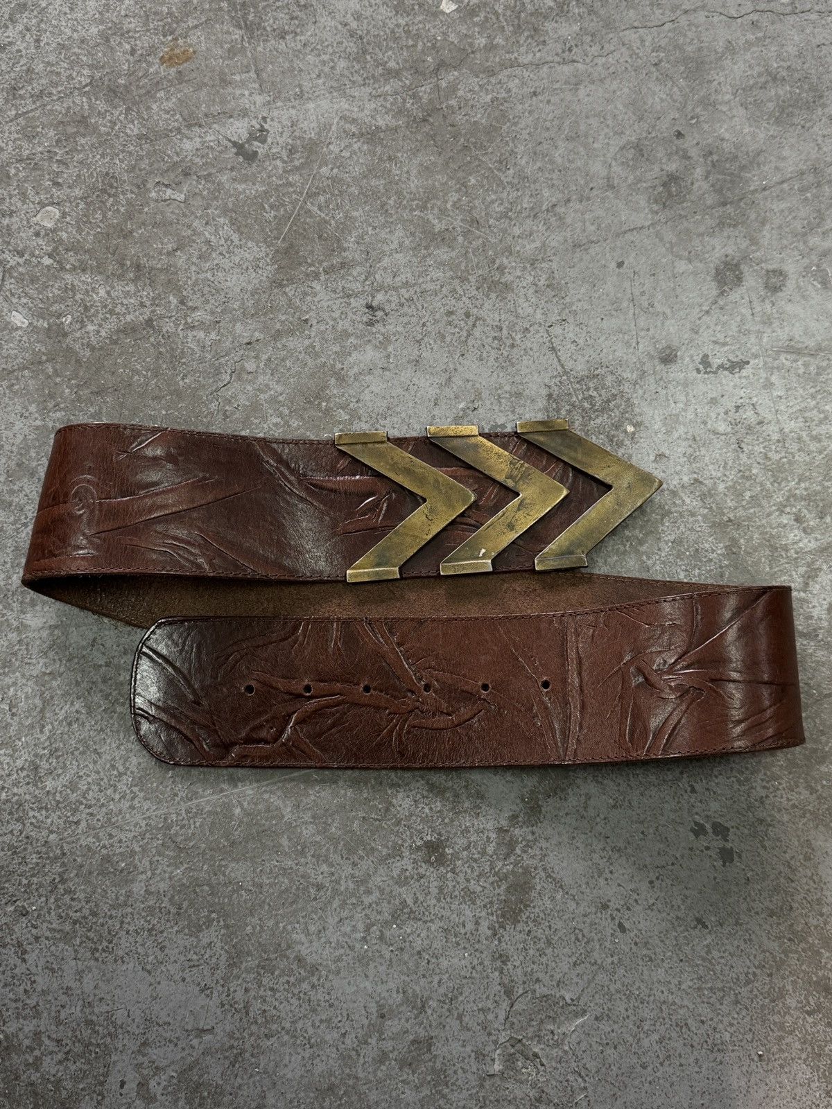 Vintage Vintage Real Leather Belts Size ONE SIZE - 5 Thumbnail