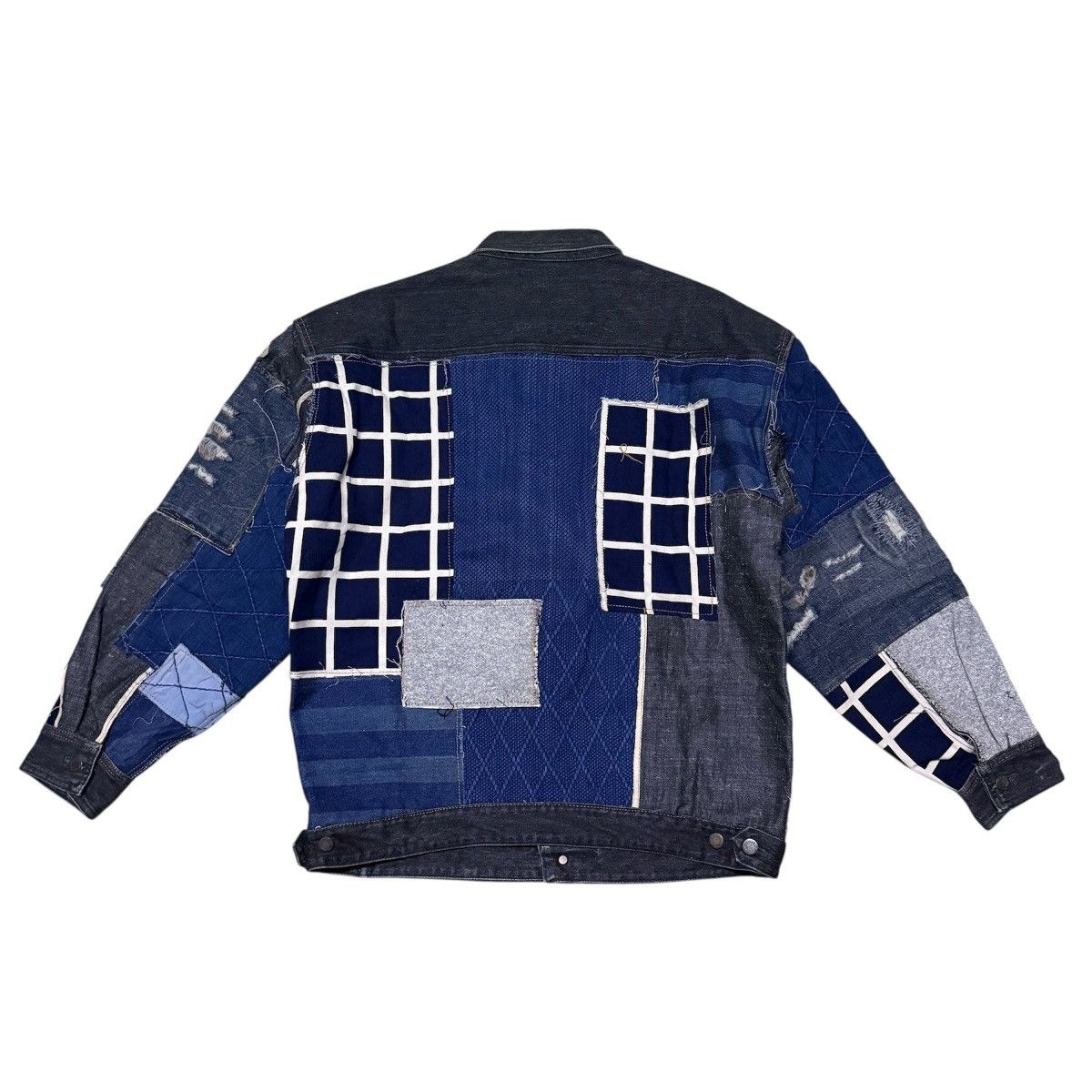 Comme des Garcons Homme Vintage 80s Comme Des Garcons Denim Jacket Patchwork Size US M / EU 48-50 / 2 - 2 Thumbnail