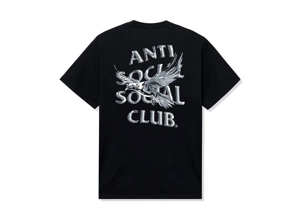 image of Anti Social Social Club Frantically Melting Tee in Black, Men's (Size 2XL)