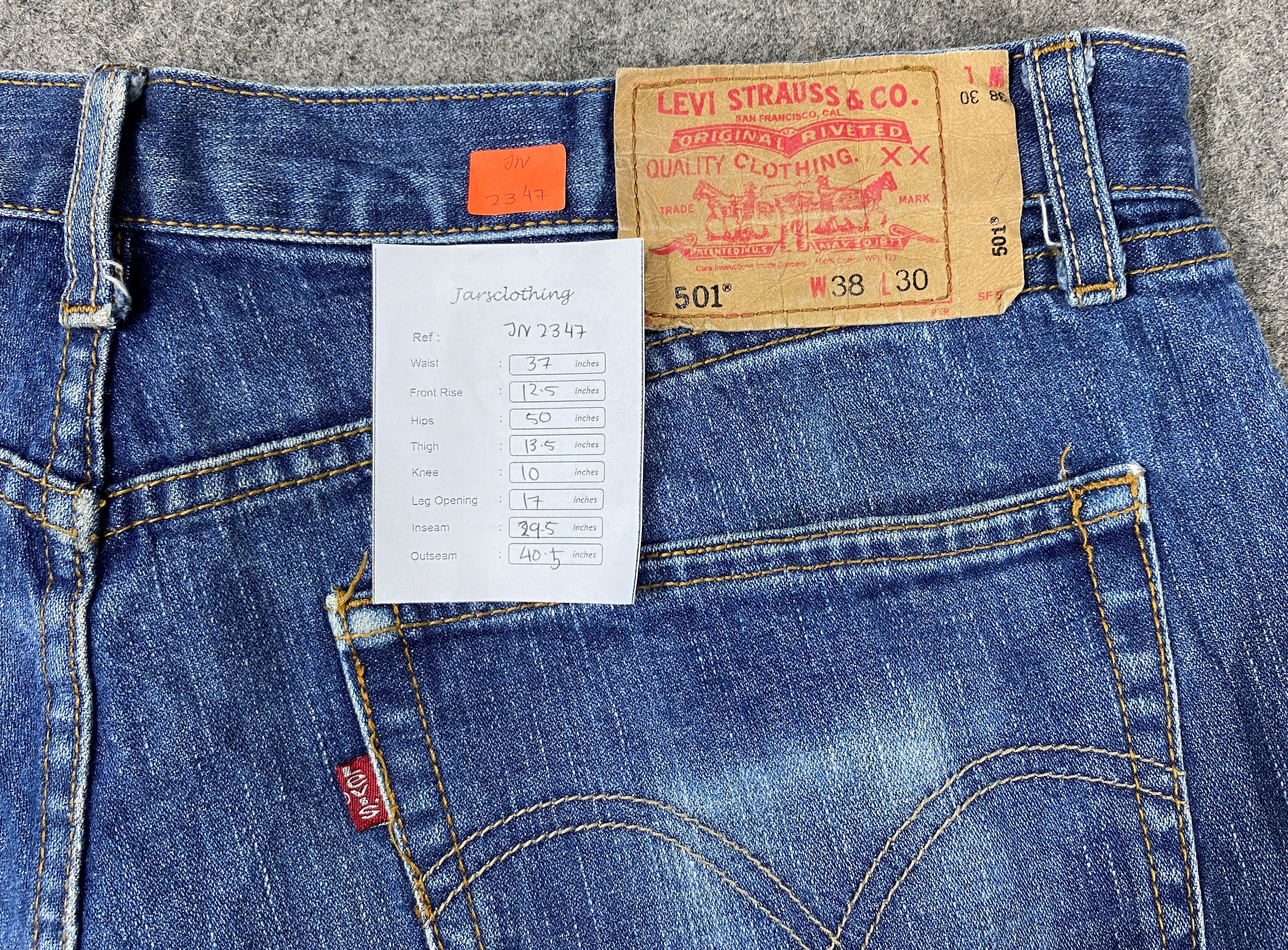 Levi's Blue Vintage Levi's 501 Jeans 37x29.5 Denim -JN2347 Size US 37 - 8 Thumbnail