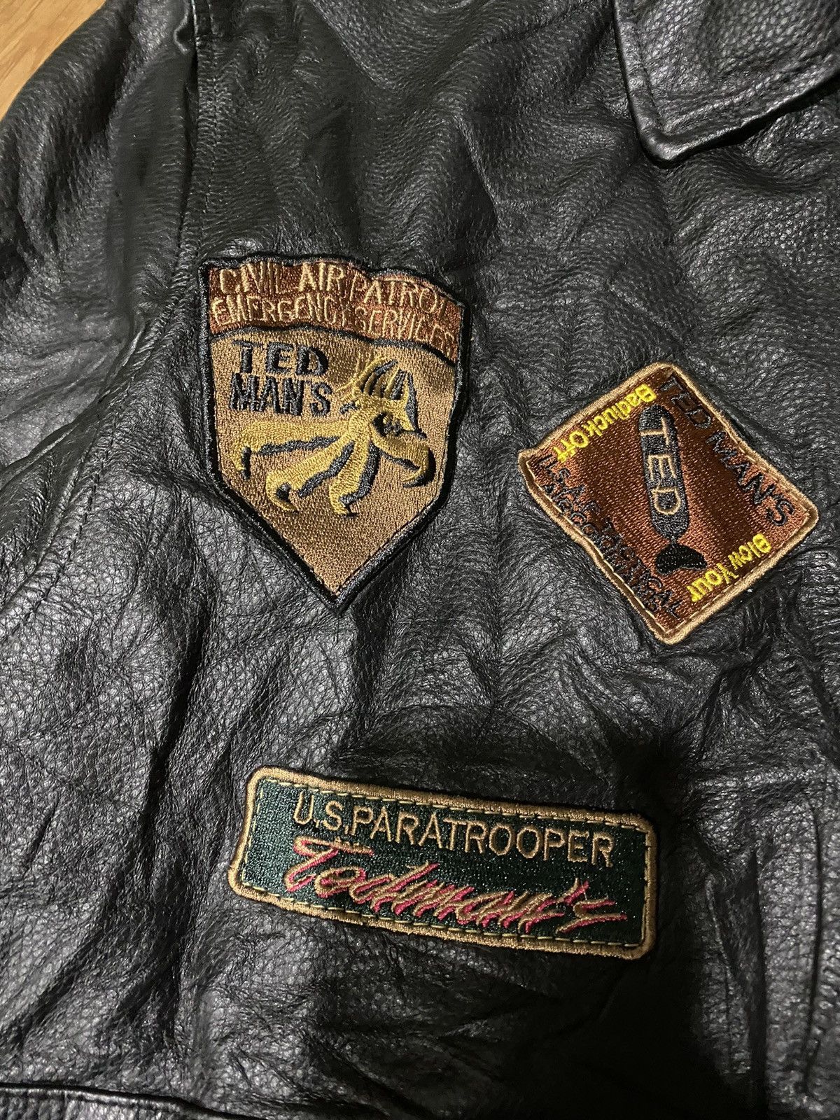 Tedman × Vintage Vintage Tedman Leather Flight Jacket Size US L / EU 52-54 / 3 - 4 Thumbnail