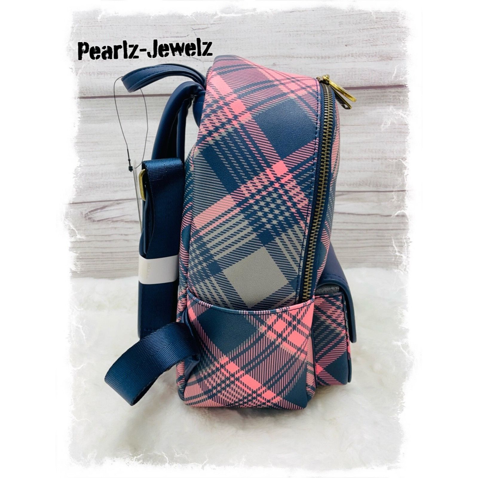 Disney Studio Ghibli Kiki's Delivery Service Plaid Mini Backpack Bo Size ONE SIZE - 3 Thumbnail