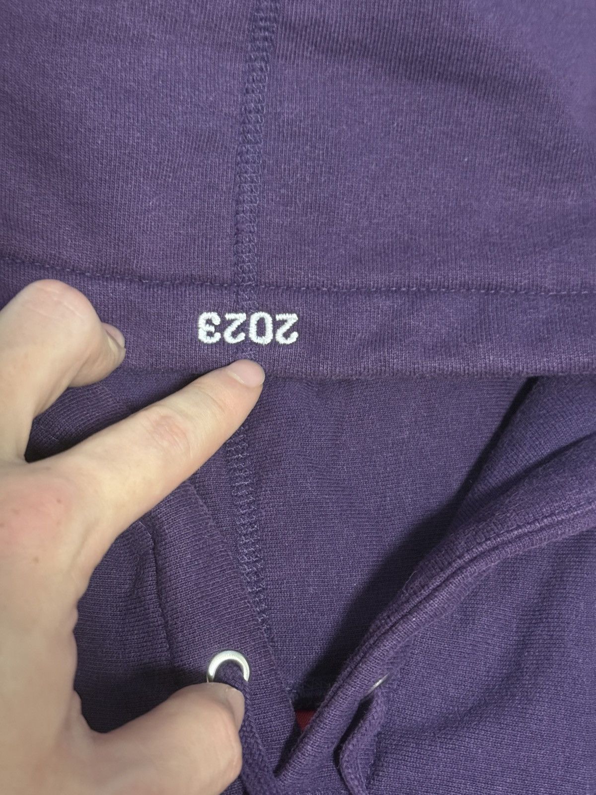 Supreme Supreme fw23 purple on purple box logo hooded sweatshirt Size US XL / EU 56 / 4 - 3 Thumbnail