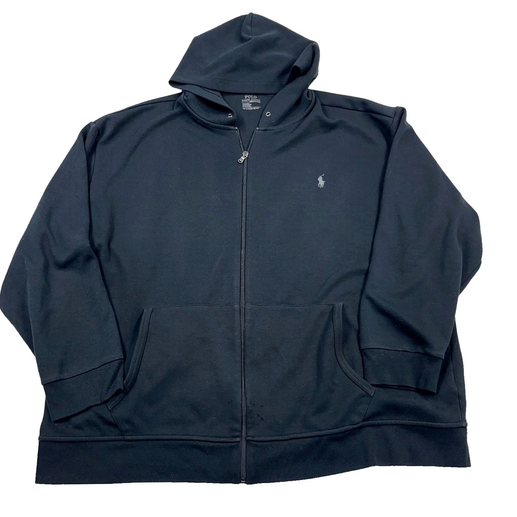 Polo Ralph Lauren Polo Ralph Lauren Performance Hoodie Men 4XB Black Full Zip Jacket DAMAGED* Size US XXL / EU 58 / 5 - 2 Thumbnail