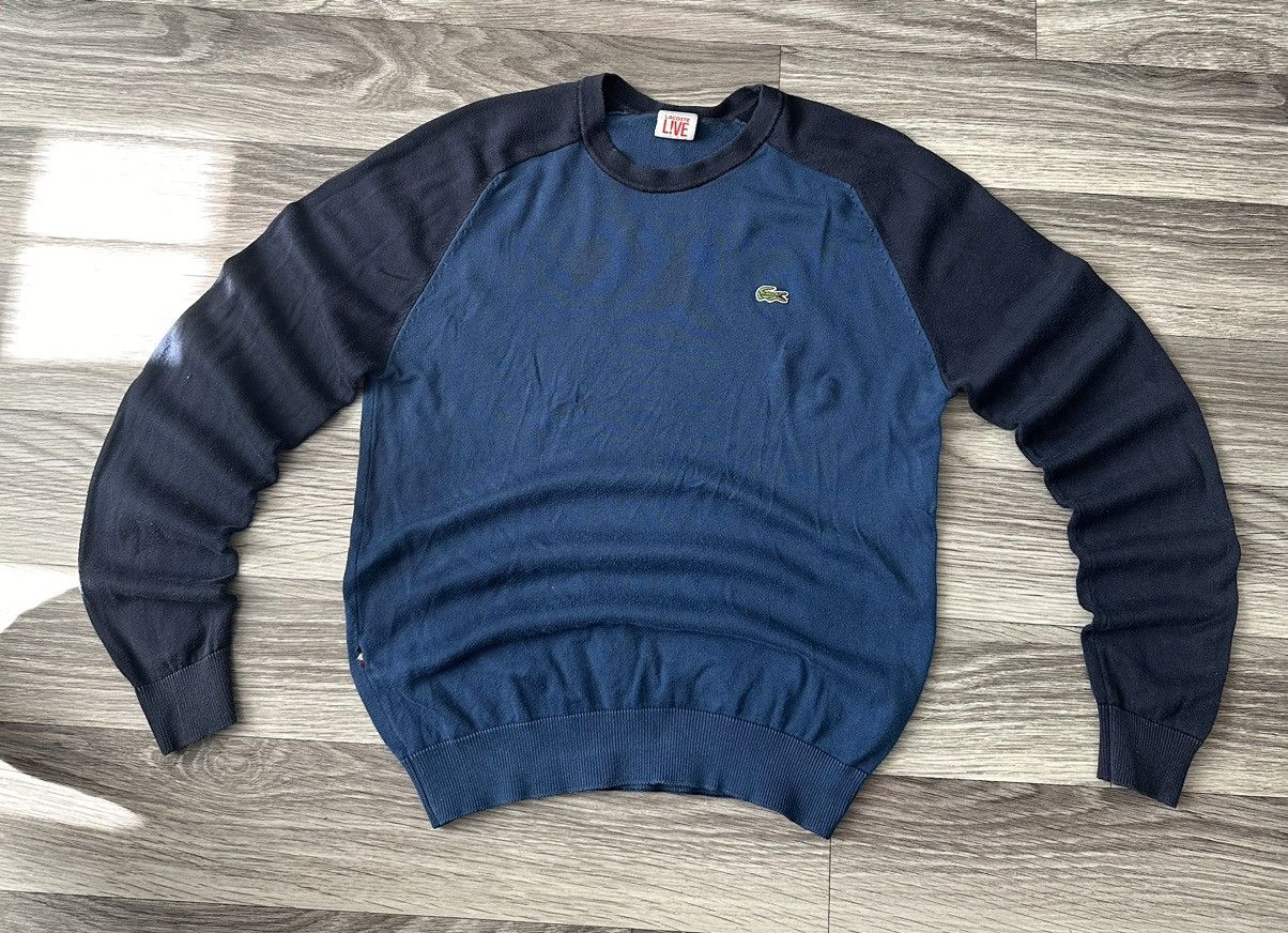 Lacoste Lacoste LIVE Thin Lightweight Blue Sweater size S hype Size US S / EU 44-46 / 1 - 1 Thumbnail