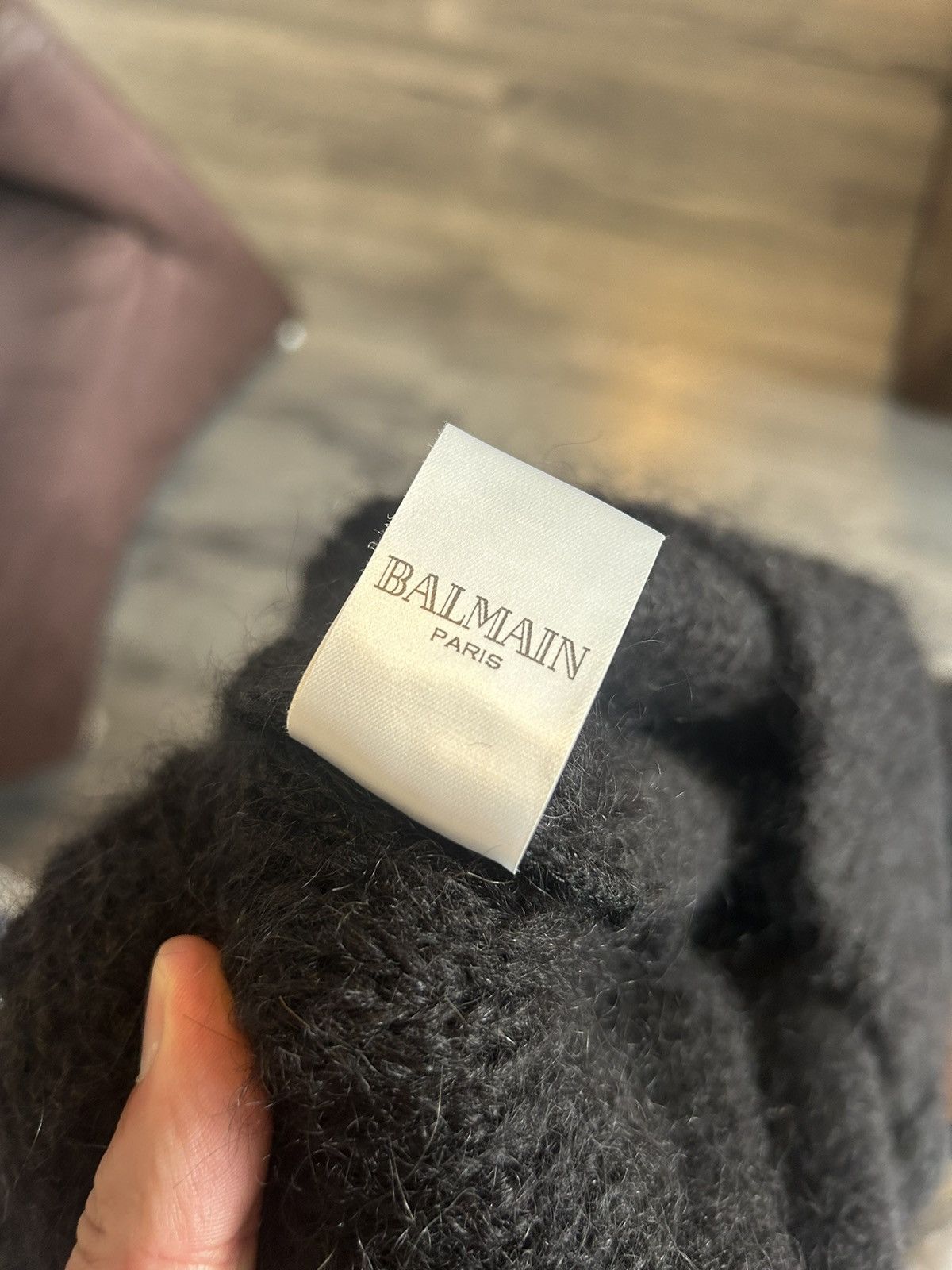 Balmain Mohair Sweater Size US L / EU 52-54 / 3 - 9 Thumbnail