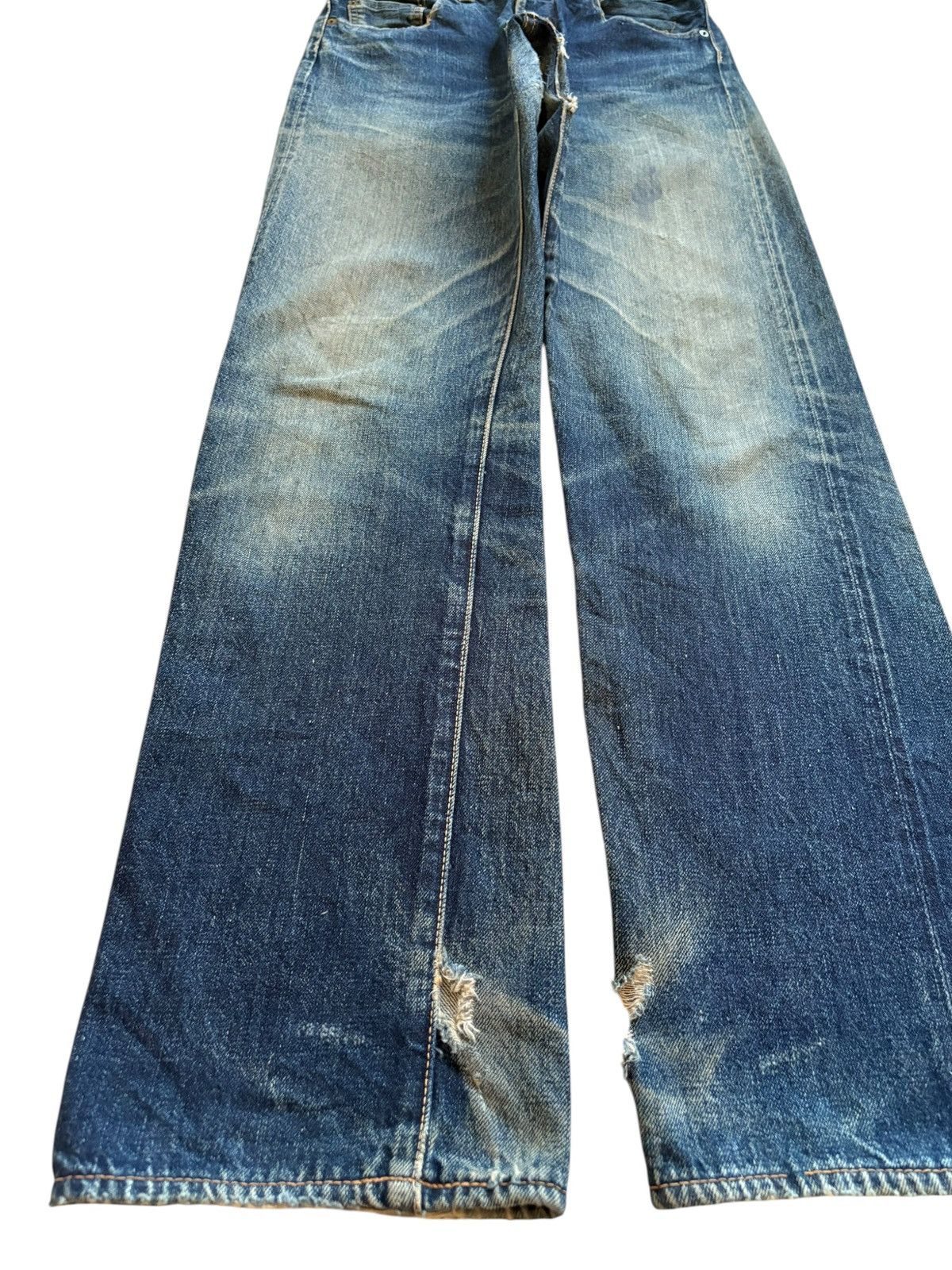 Japanese Brand Vintage Japanese Brand Selvedge Rusty Mud Wash Loose Jeans Size US 28 / EU 44 - 7 Thumbnail