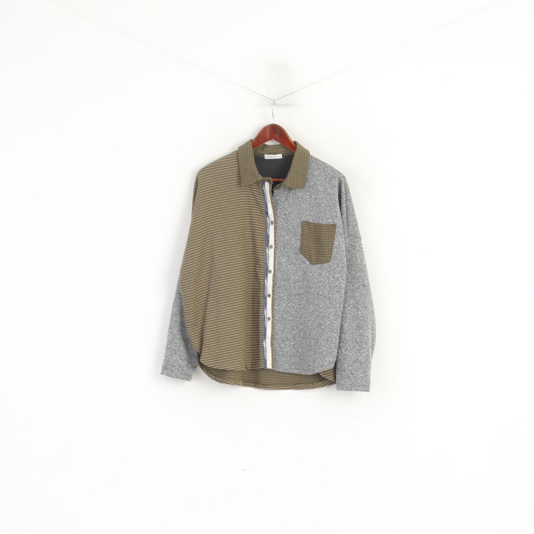 Other Made in Italy Women M Casual Shirt Green 6466 Size M / US 6-8 / IT 42-44 - 2 Thumbnail