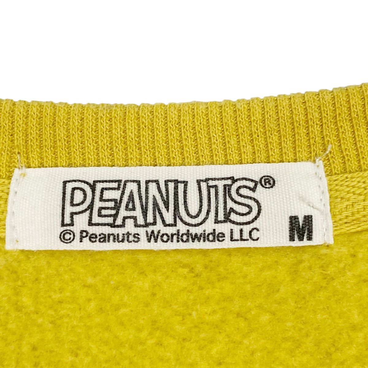 Vintage Vintage Peanuts Snoopy Yellow Big Logo Pullover Jumper SizeM Size US M / EU 48-50 / 2 - 6 Thumbnail