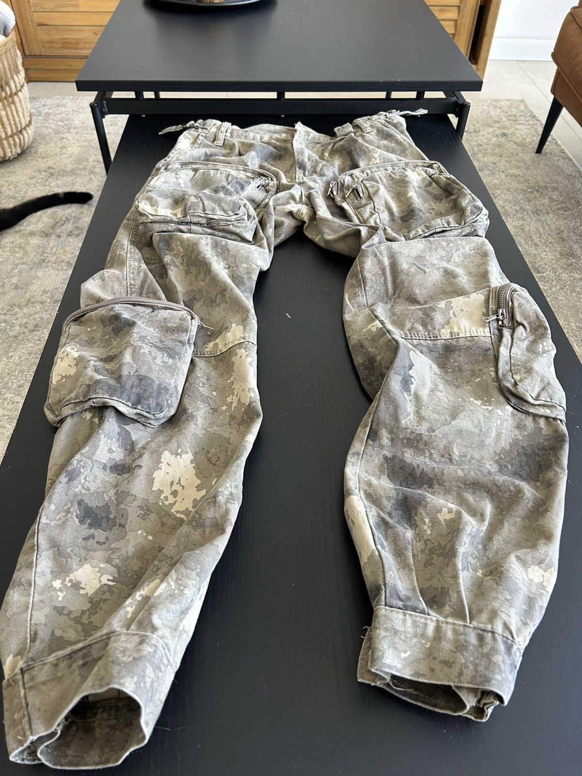 MNML Mnml Zipper Cargo Multipocket Pants Camo Size US 28 / EU 44 - 2 Thumbnail
