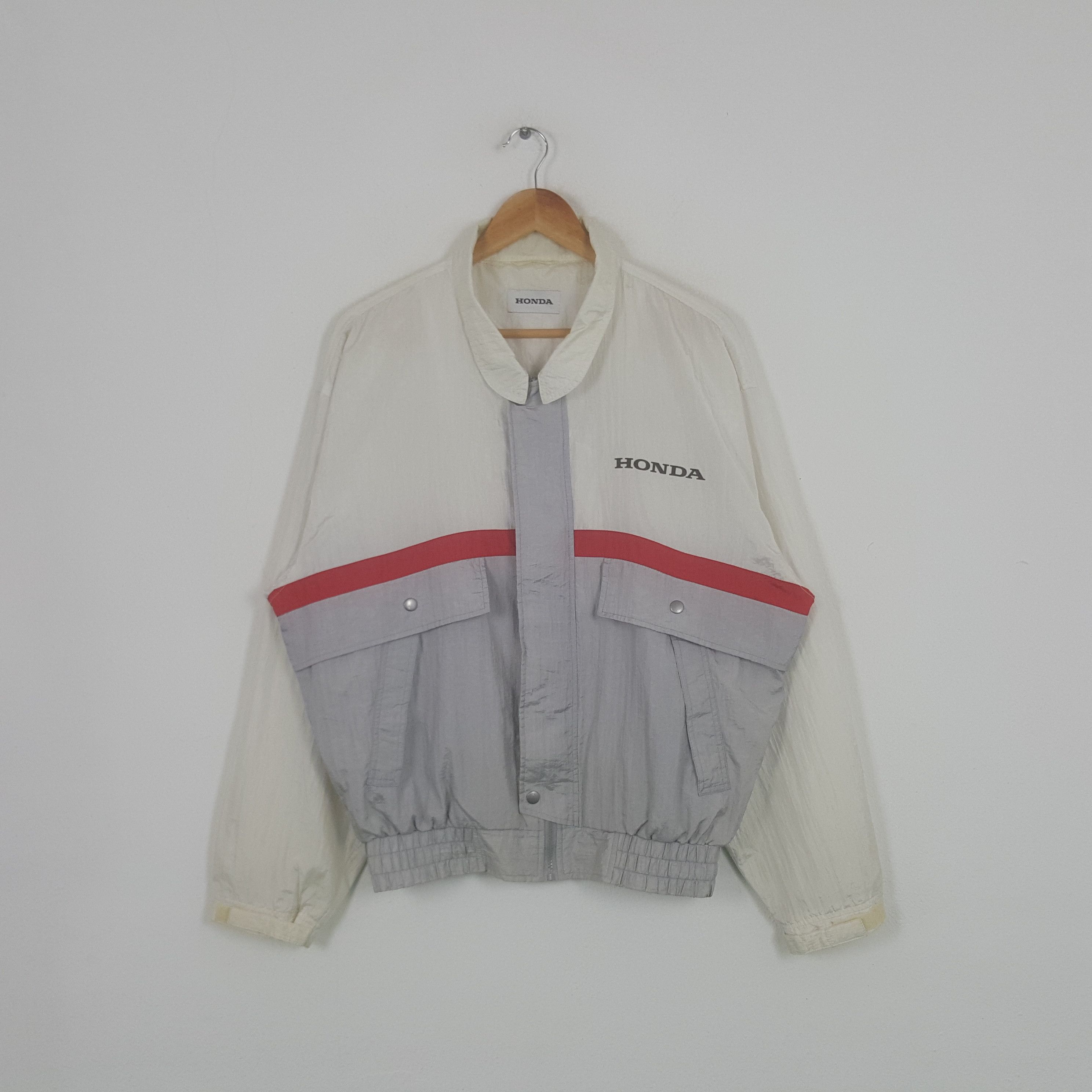 Honda × Vintage Vintage Honda Japanese Racing Team Windbreaker Jacket Size US L / EU 52-54 / 3 - 3 Thumbnail