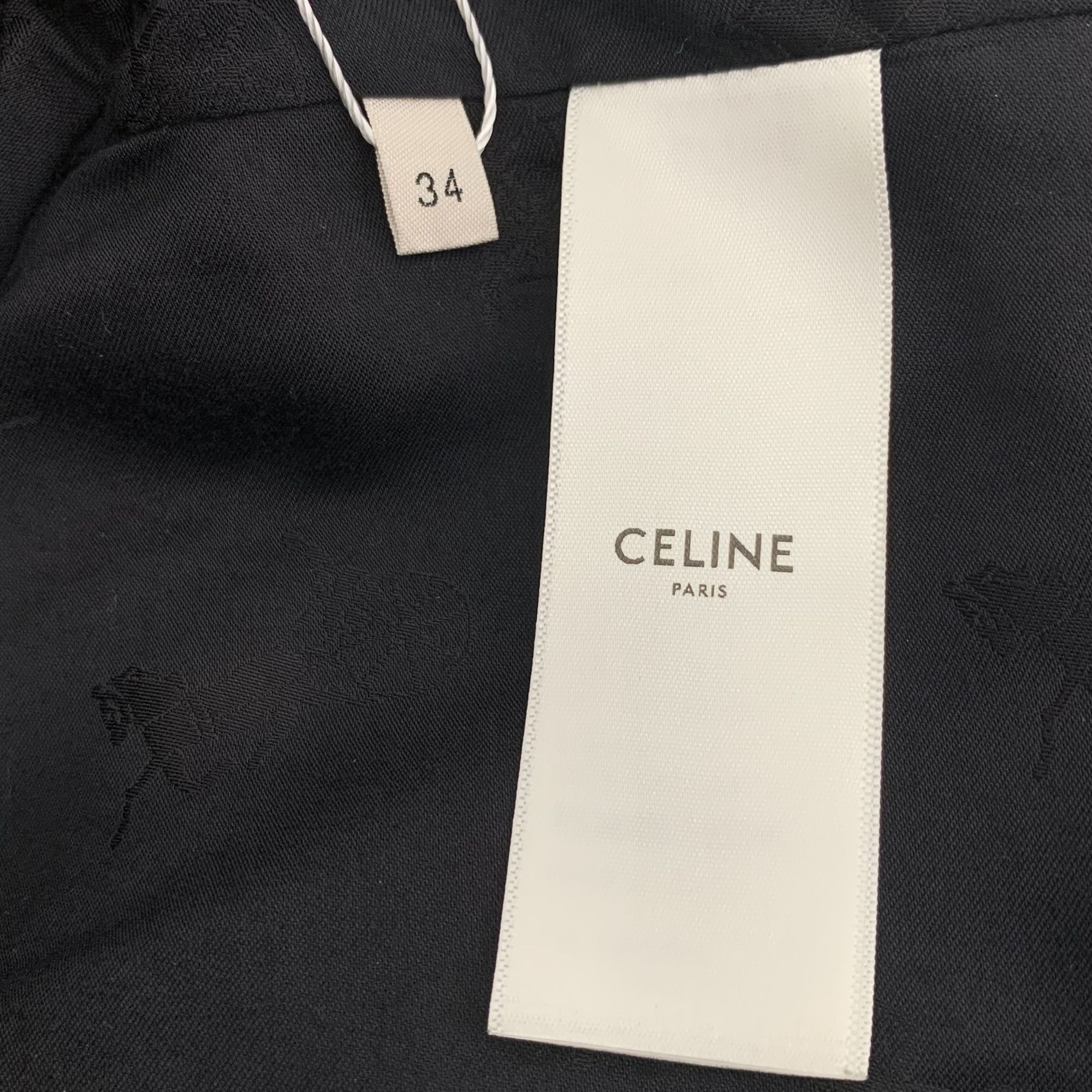Celine Celine Black Wool Blend Long Sleeve Jacket With Gold Button Size XXS / US 00 / IT 34 - 4 Thumbnail