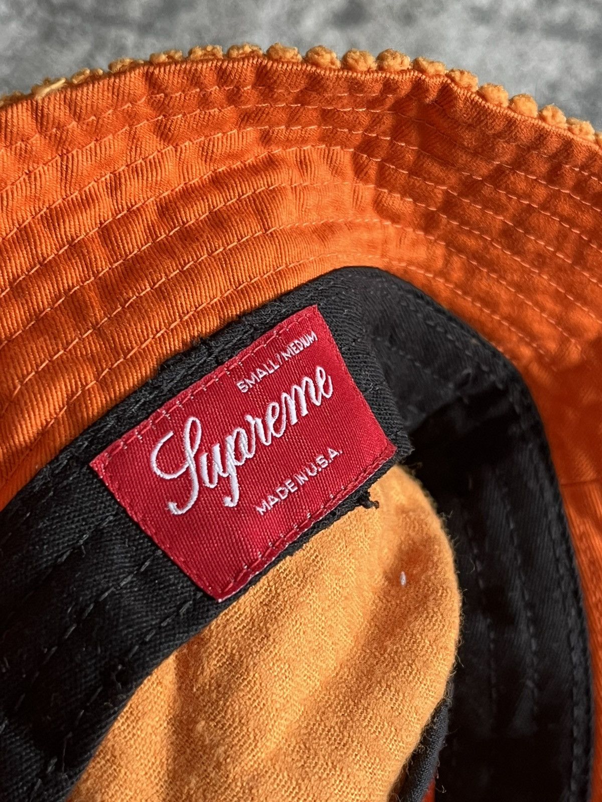 Supreme Supreme New York Orange Hat Size ONE SIZE - 3 Thumbnail