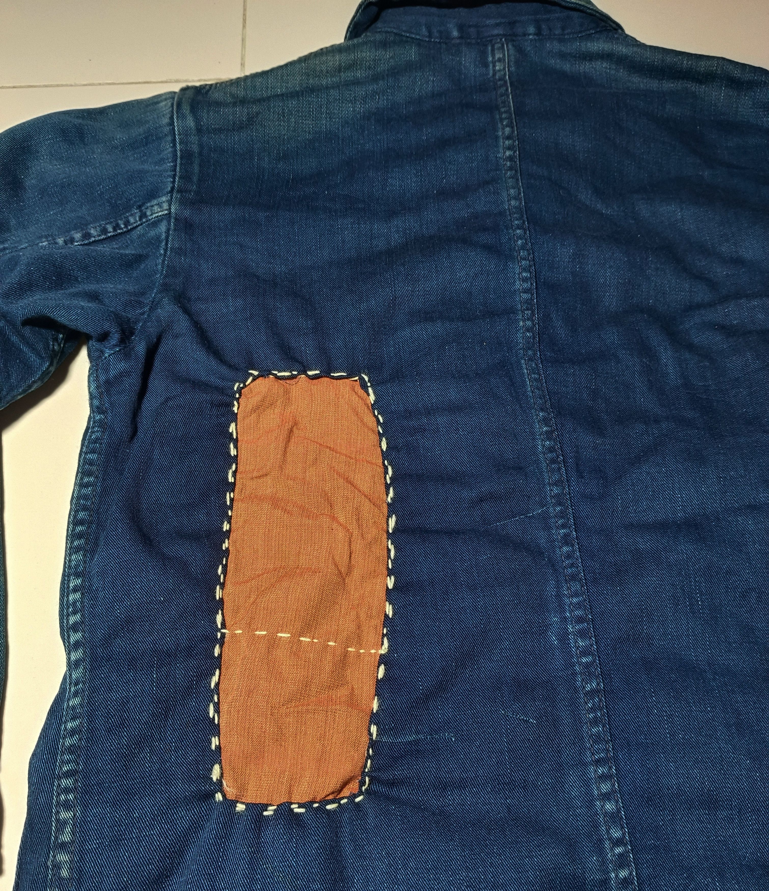 45rpm × Indigo Vintage 45RPM Distressed Indigo Chrome Jacket Size US S / EU 44-46 / 1 - 13 Thumbnail