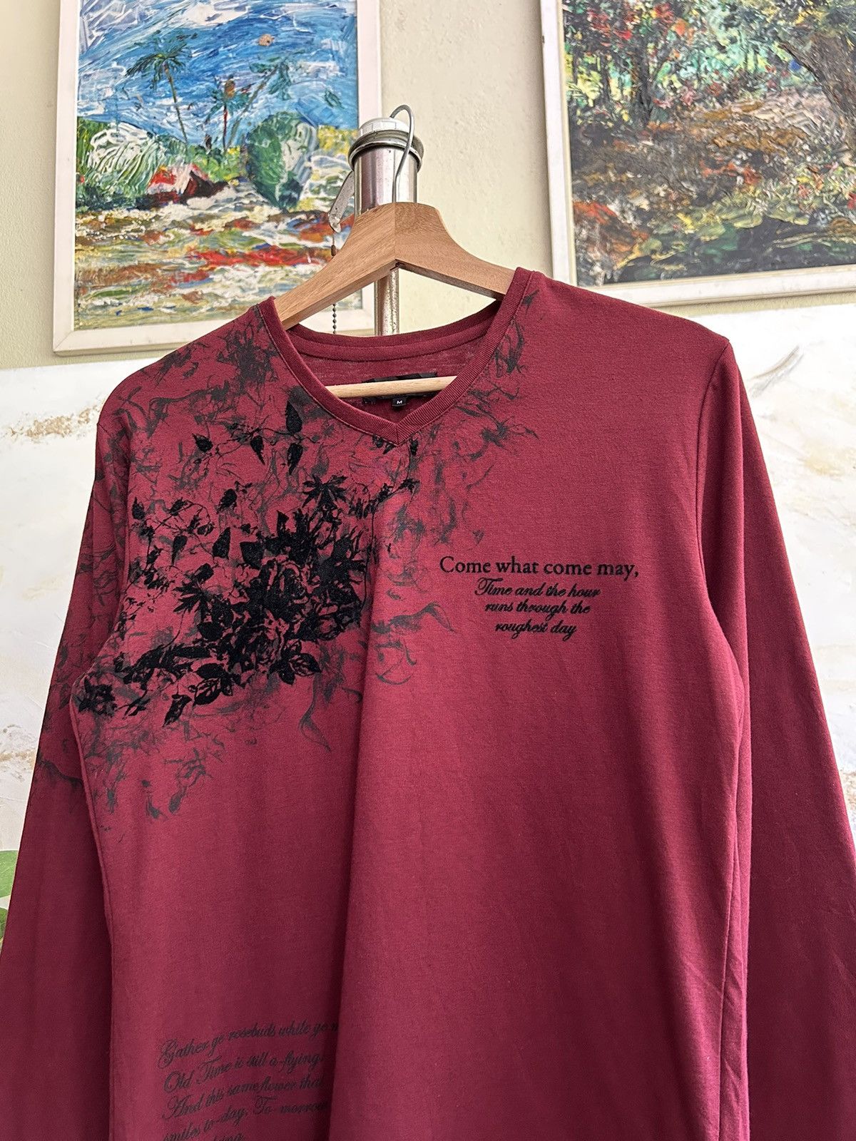 If Six Was Nine Semantic Design Flowers Long Sleeve Size US M / EU 48-50 / 2 - 4 Thumbnail