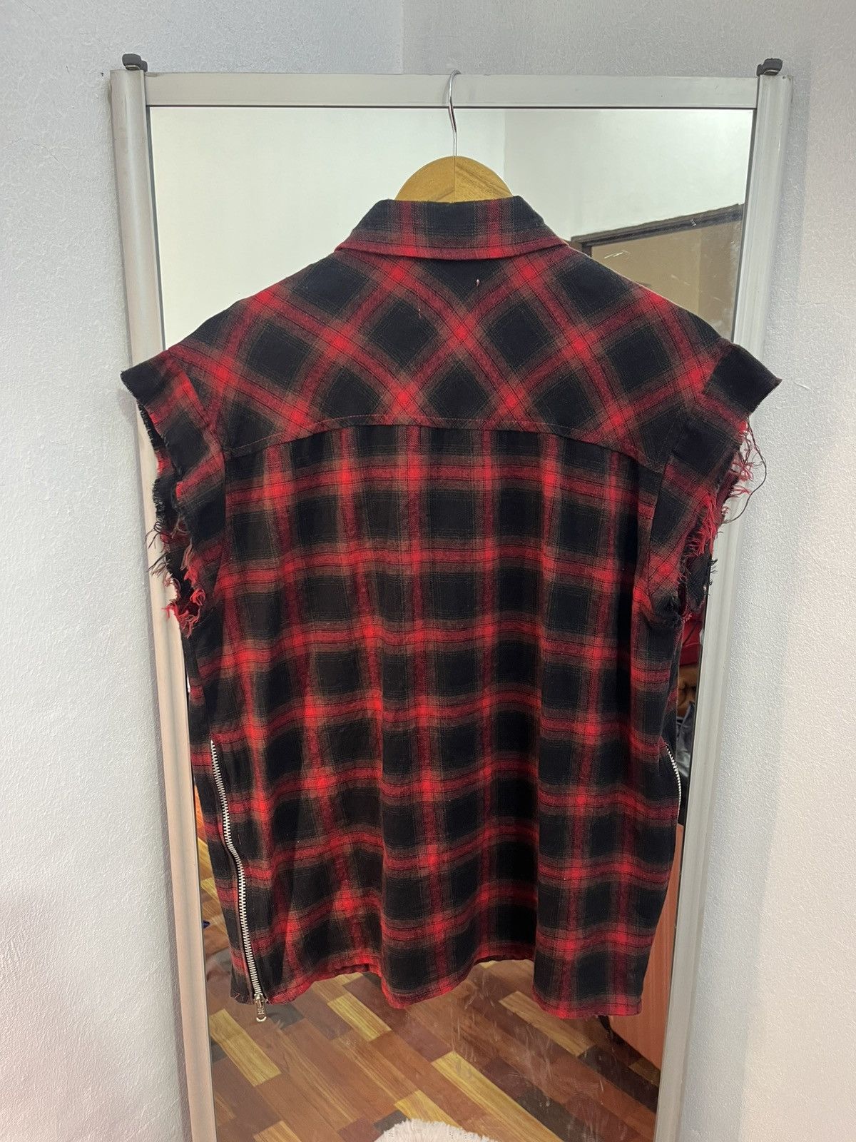 Japanese Brand Toro Bondage Flannel Sleeveless Riri Zip Punk Grunge Size US M / EU 48-50 / 2 - 11 Thumbnail