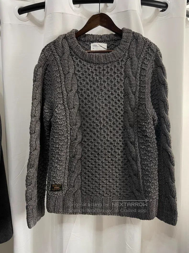 Wtaps Wtaps Gray wool knit sweater Size US L / EU 52-54 / 3 - 1 Thumbnail
