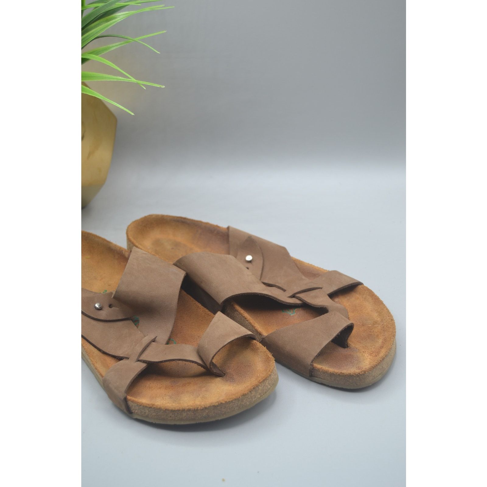 Other Comfortfusse Tan Leather Sandals Size US 8 / IT 38 - 2 Thumbnail