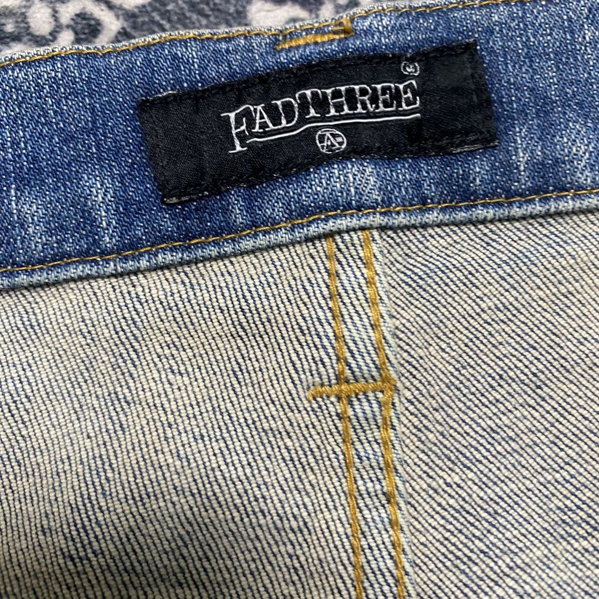 Japanese Brand Fadthree Denim Biker Jeans Stretch Size US 30 / EU 46 - 19 Thumbnail