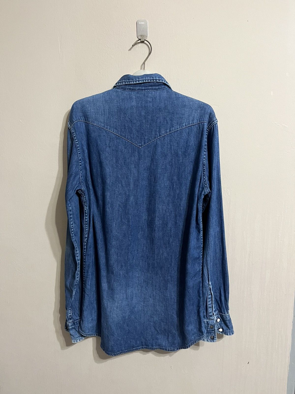 Blue Blue Japan × Japanese Brand Vintage blue blue Snap Button Denim Size US M / EU 48-50 / 2 - 2 Thumbnail