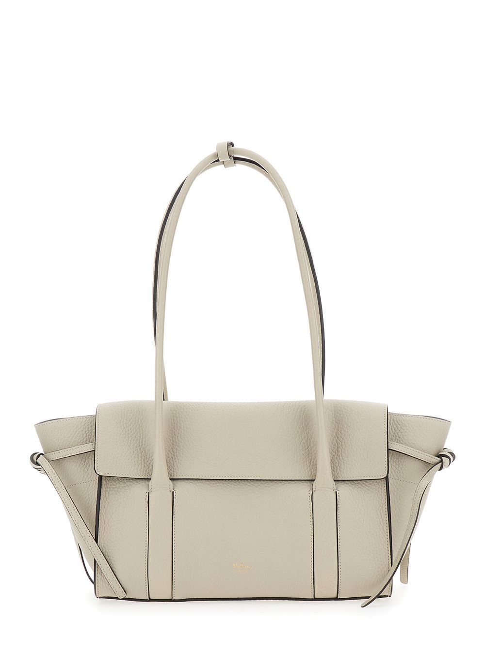 Mulberry 'Small Bayswater' White Shoulder Bag with Laminated Logo in Leather Woman Size ONE SIZE - 1 Thumbnail