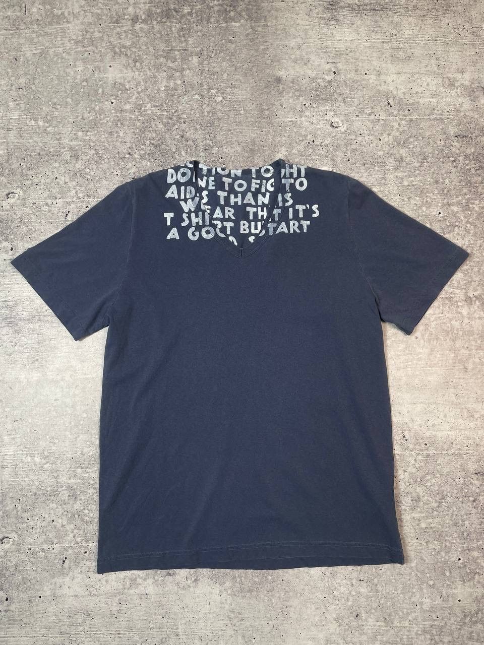 Maison Margiela New Maison Margiela V Neck Washed Tee T-Shirt Y2K Size US M / EU 48-50 / 2 - 1 Thumbnail