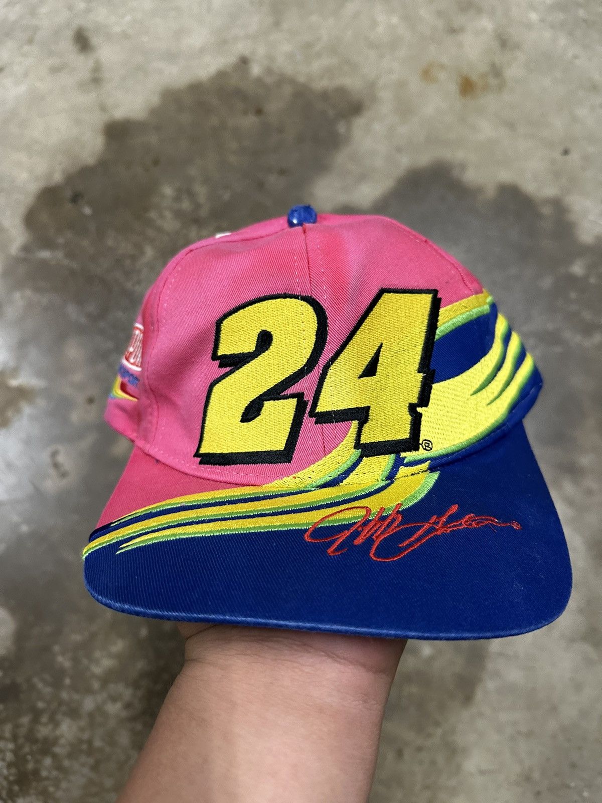 Vintage NASCAR Ou Pont Racing Snapback Hat