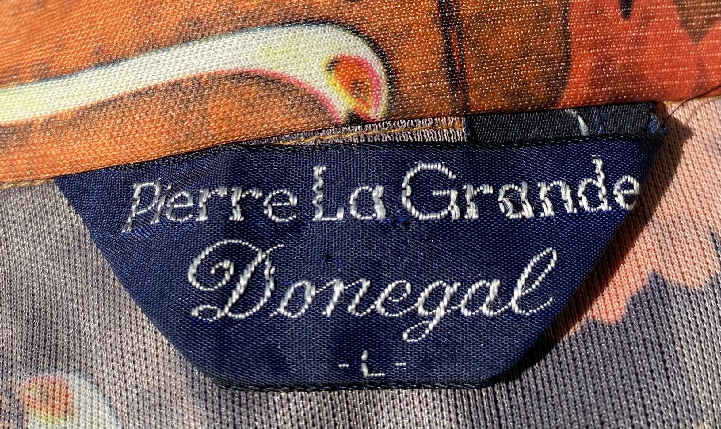 Vintage 70s Pierre La Grande Donegal Cranes Button Up Shirt Large Size US L / EU 52-54 / 3 - 7 Thumbnail
