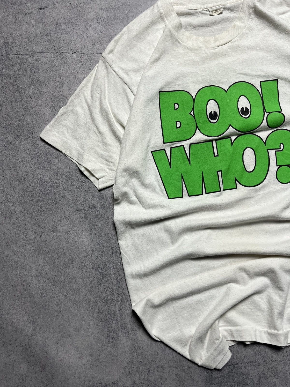 Vintage Vintage BeetleJuice 1988 Boo! Who? Faded Distressed T Shirt Size US M / EU 48-50 / 2 - 2 Thumbnail